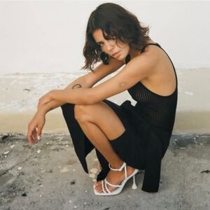 ZARA BLACK BOW TIE SKIRT